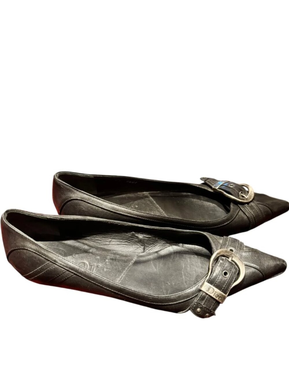 Dior Black Flats, 37.5